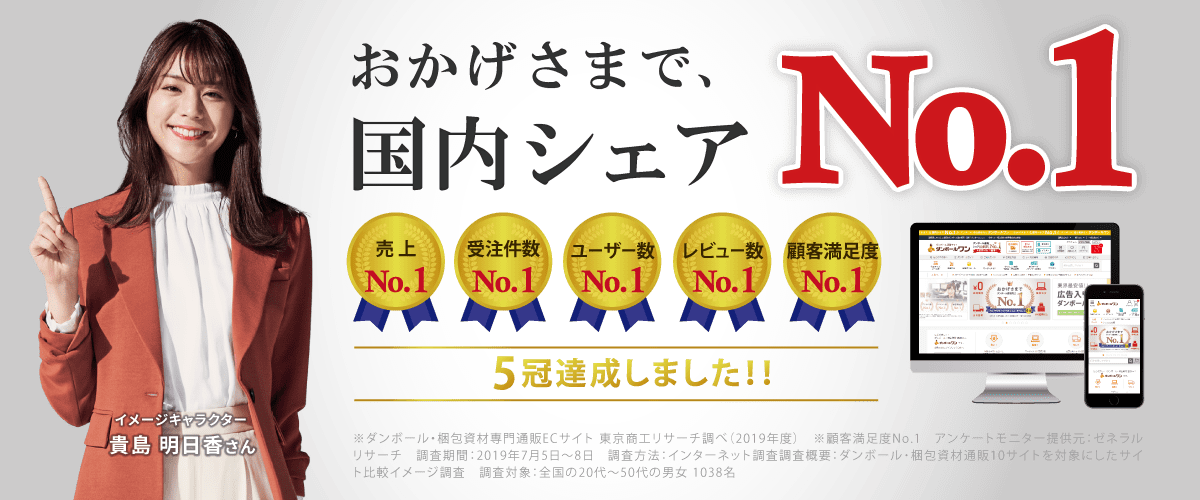 おかげさまで、2年連続「国内シェアNo.1」獲得！