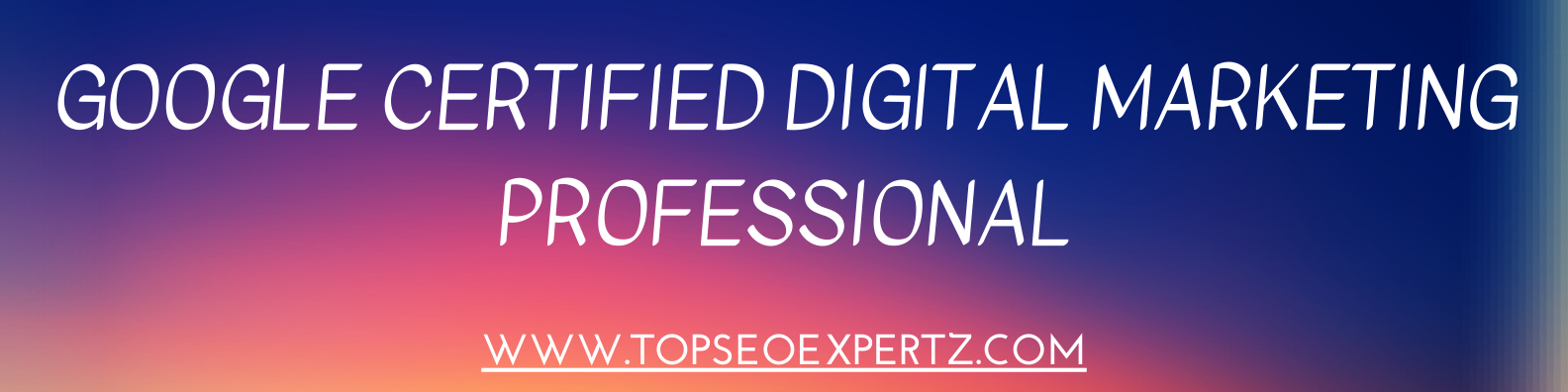 Google Certified Digital Marketing Professional - Shakeel Ahmed