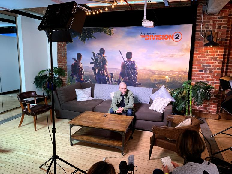 ゲームタイトル「The Division2」の取材