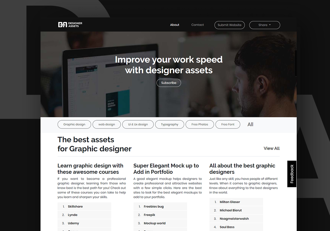 Free assets for the designers