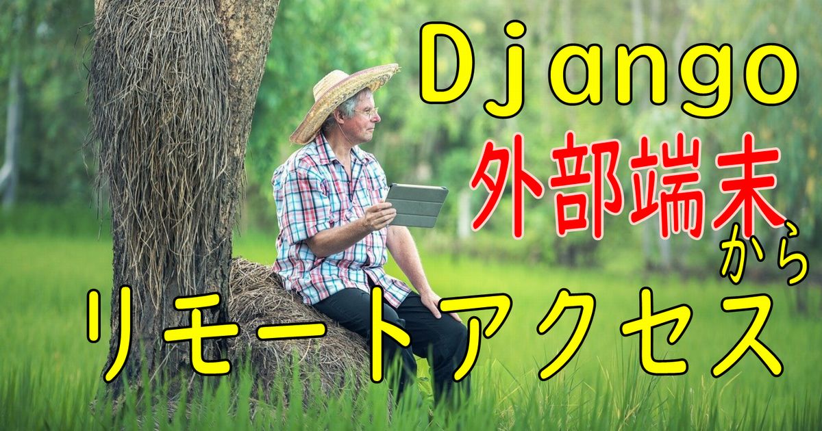 Python Djangoでリモート環境で開発できるようにしました。