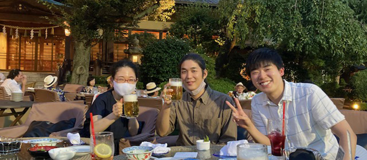 夏の終わり、明治記念館の素敵な庭でビアガーデンで暑気払い！