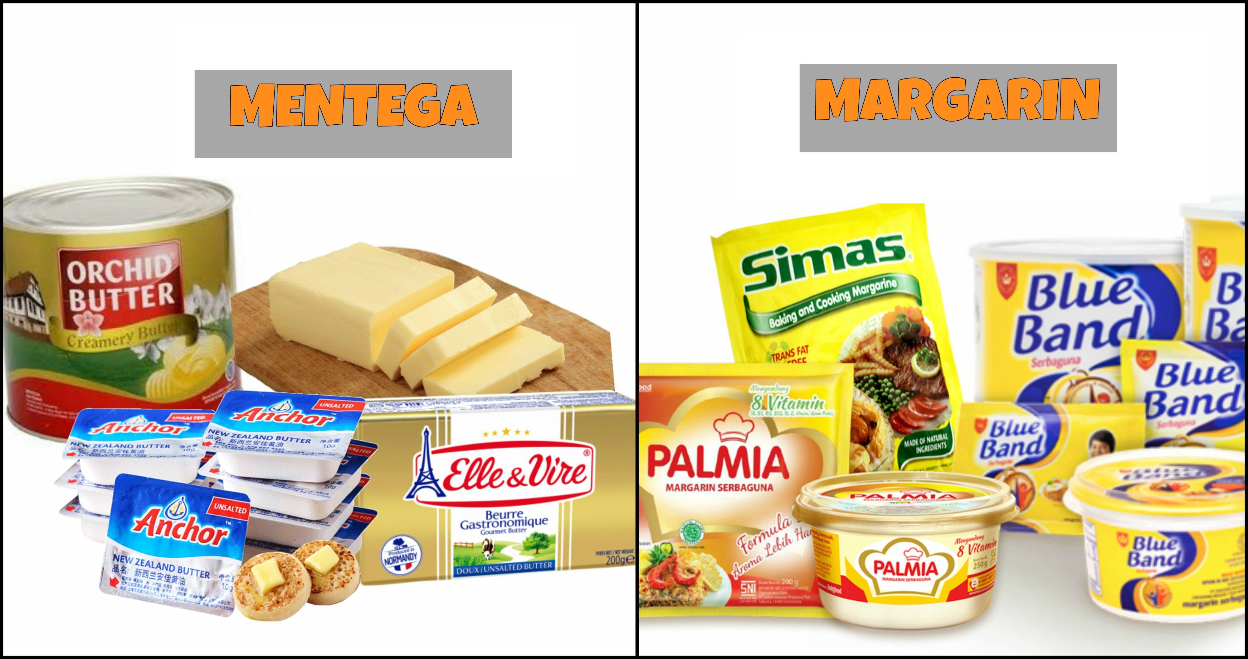 Perbedaan Margarin dan Mentega