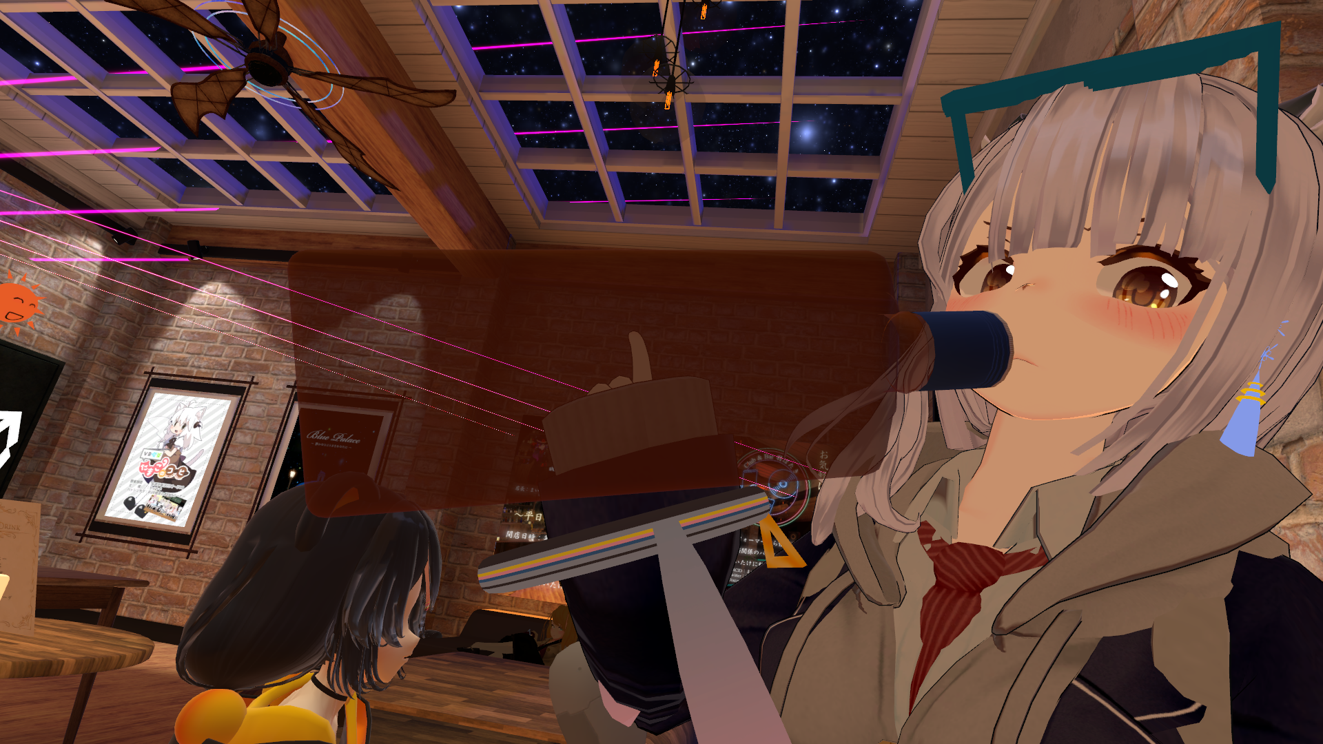VRChatの世界で飲酒キメてました