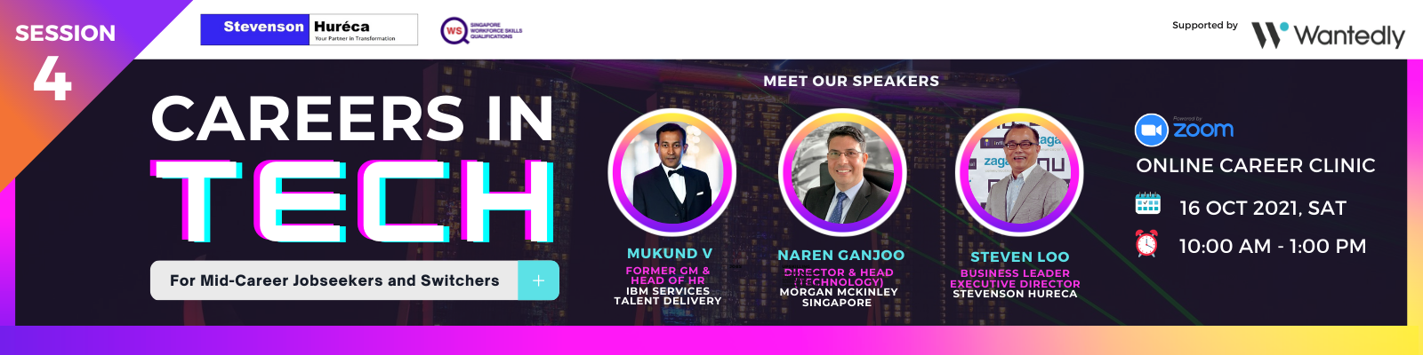 Complimentary Online Career Clinic: Careers in Tech