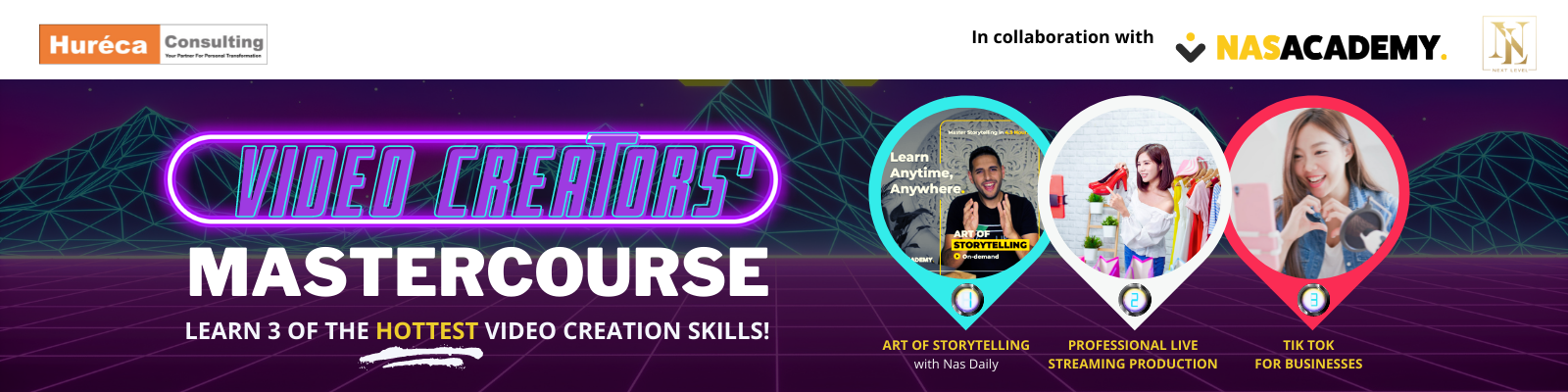 Video Creators' Mastercourse (feat. Nas Daily) Launches Today!
