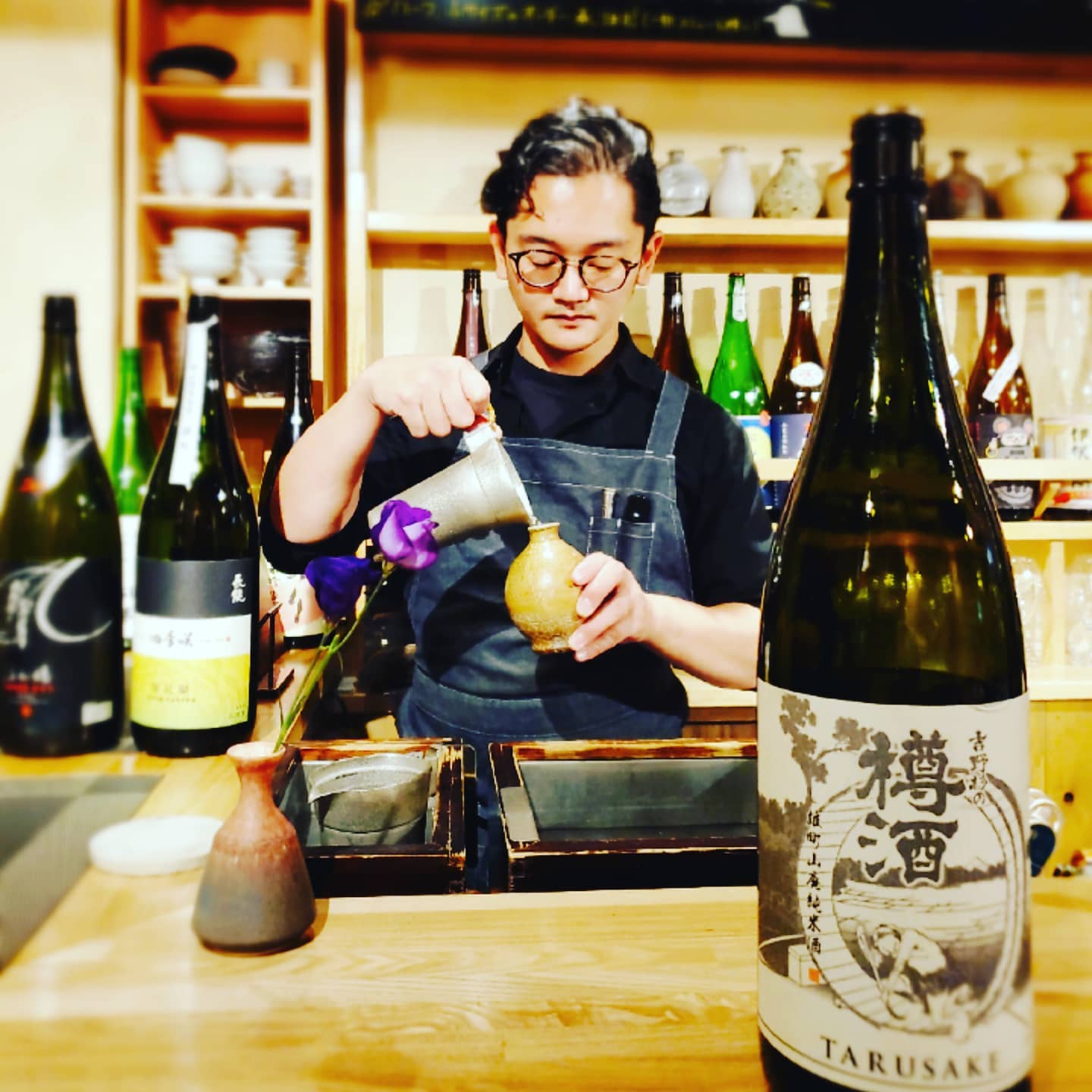 代表、赤井と日本酒について