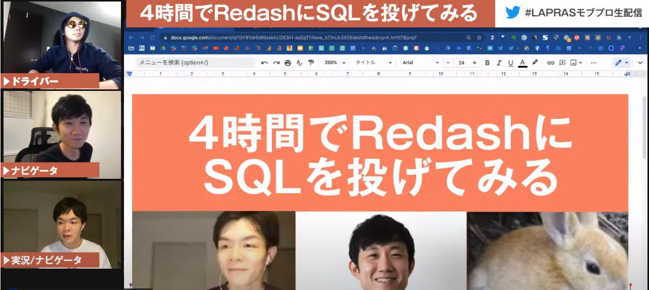 4時間でRedashにSQLを投げきった - LAPRASモブプロ生配信での取り組み -