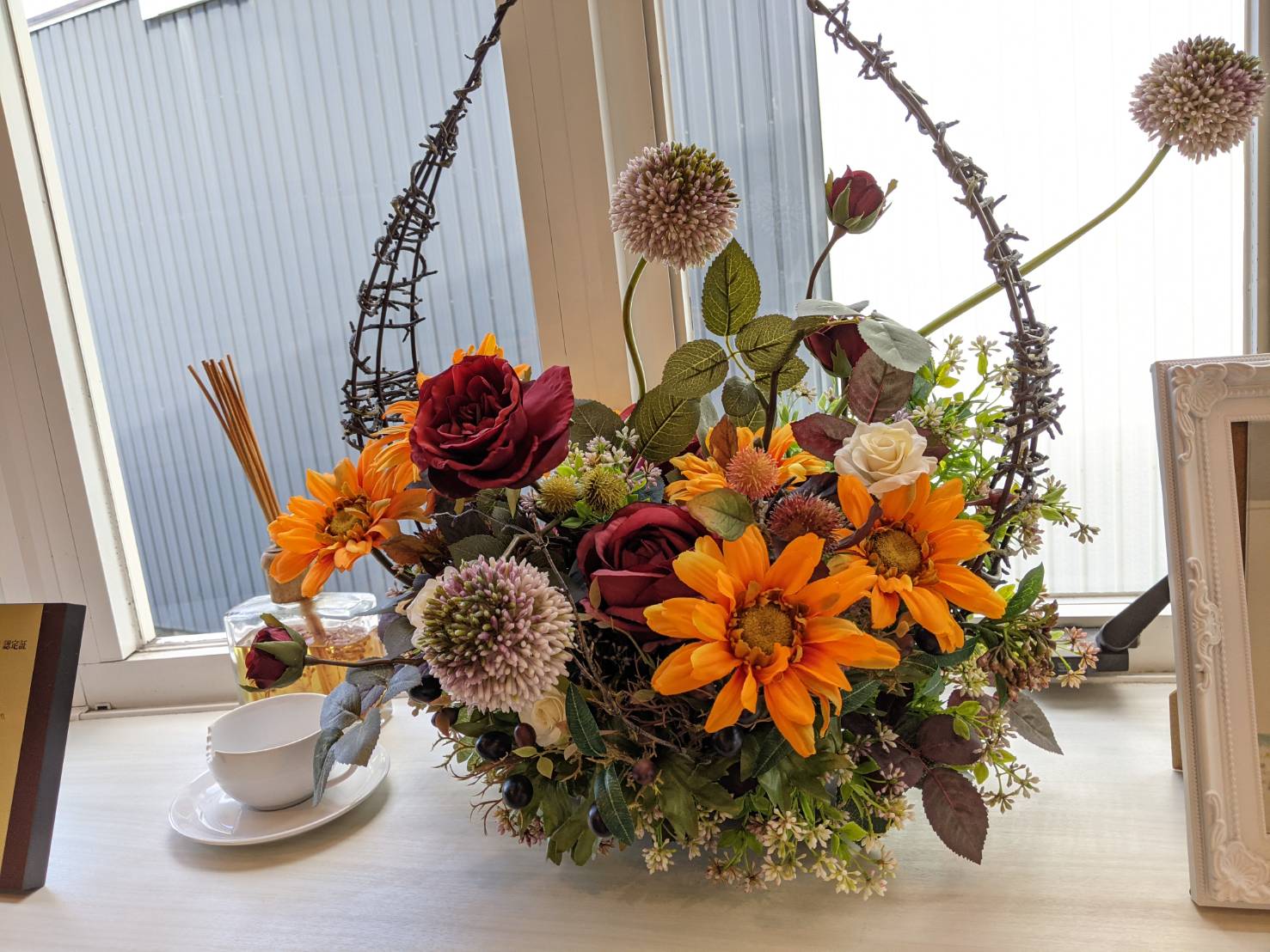 待合室のお花が新しくなりました