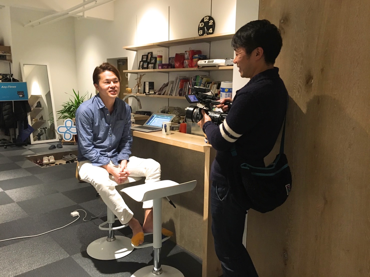 テレビの密着取材を受けています