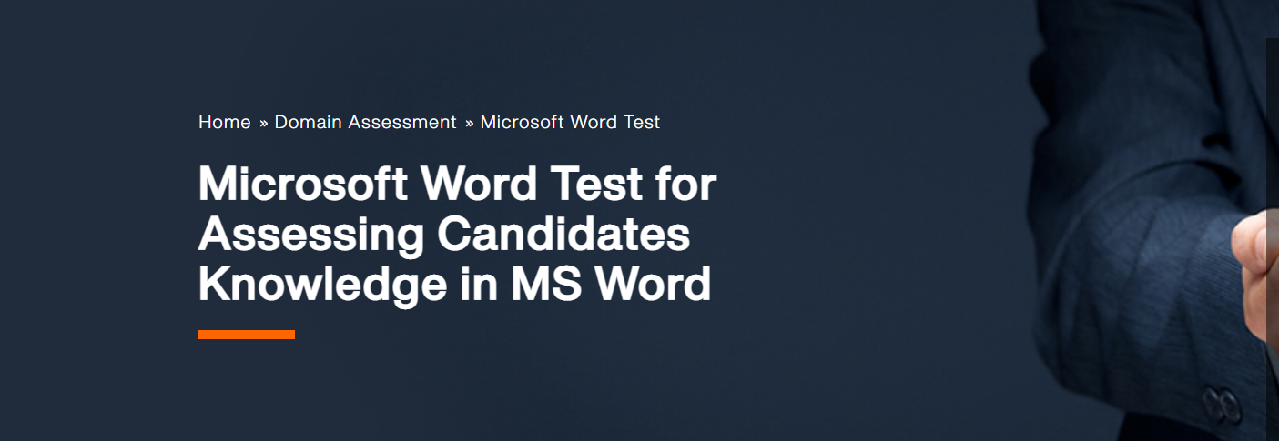 MS Word Online Test | MeritTrac