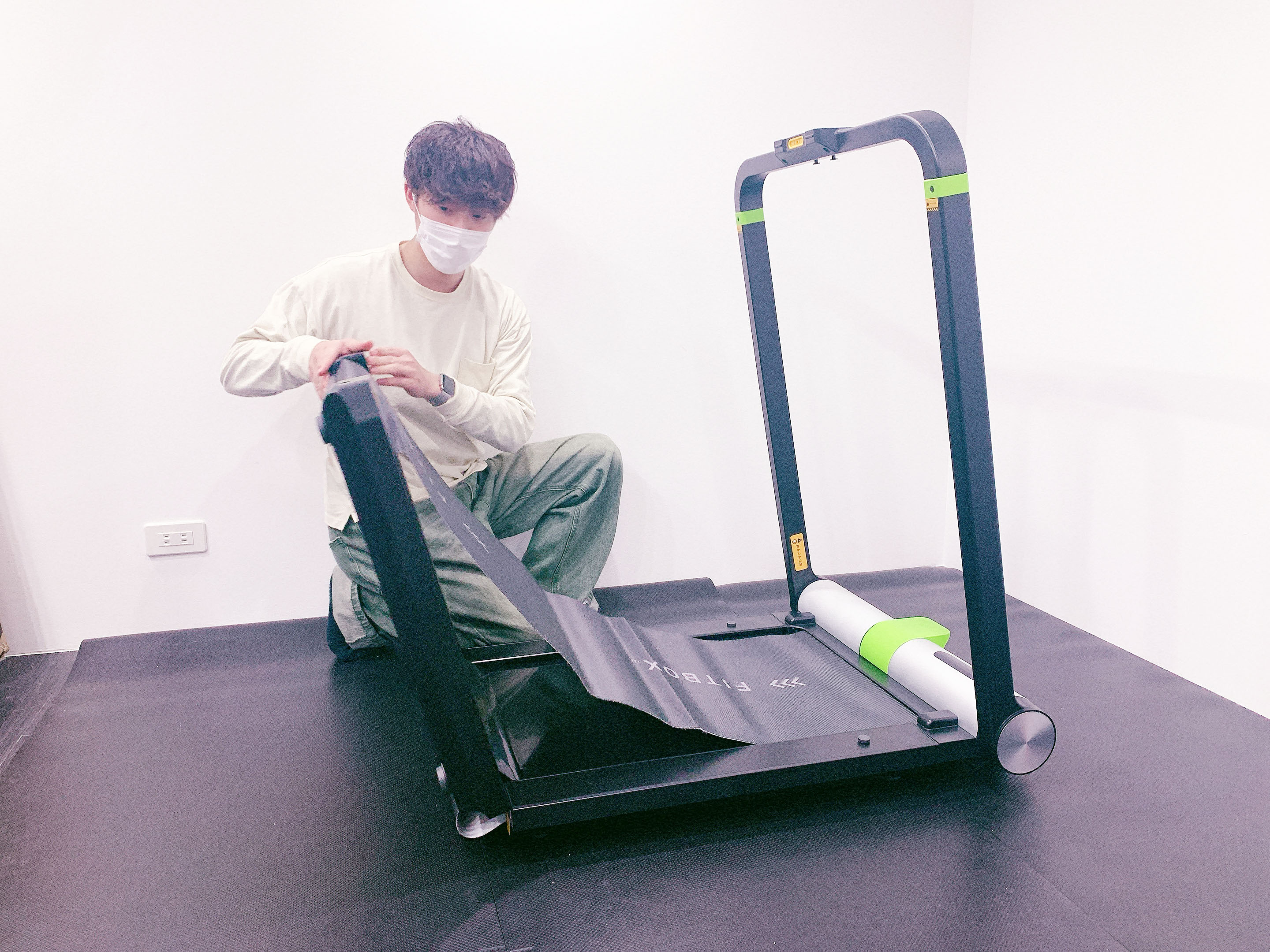 FITBOX TREADMILL】折りたためる ルームランナー ランニングマシン