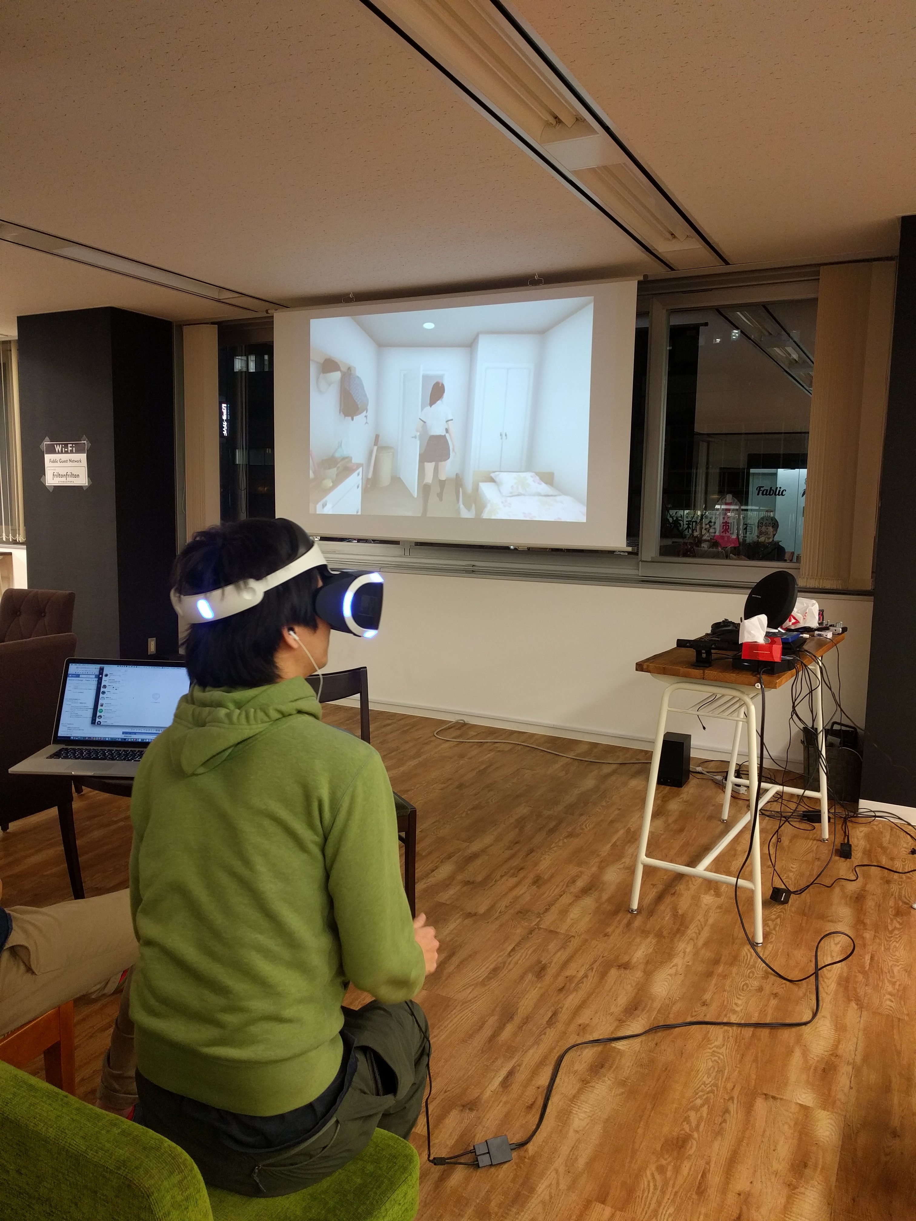 Friday night に皆んなでPlayStationVRをやりましたよ！