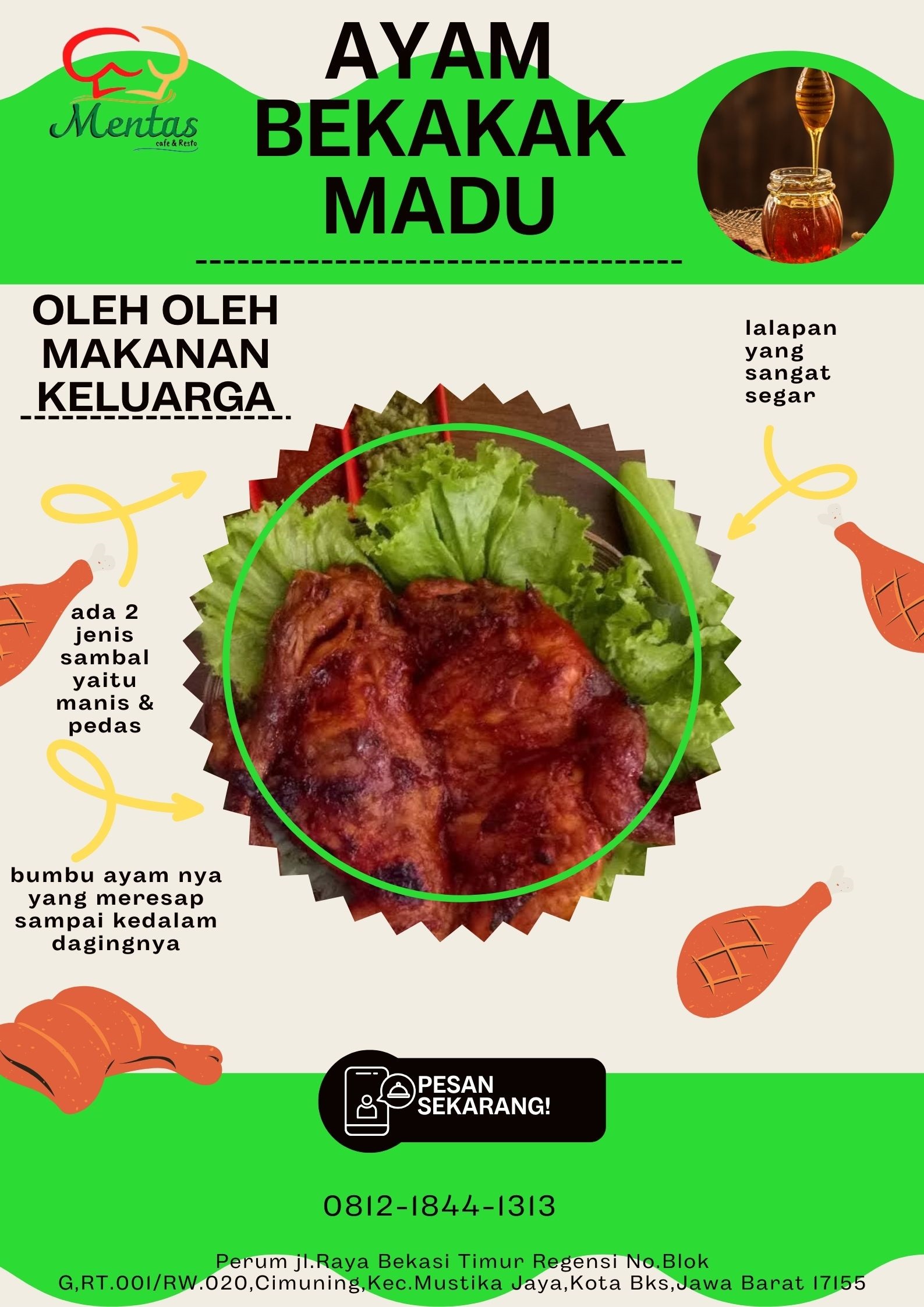 TERENAK, Call 0812-1844-1313, Ayam Bekakak Madu bekasi Ayam Bekakak Madu Mentas BTR