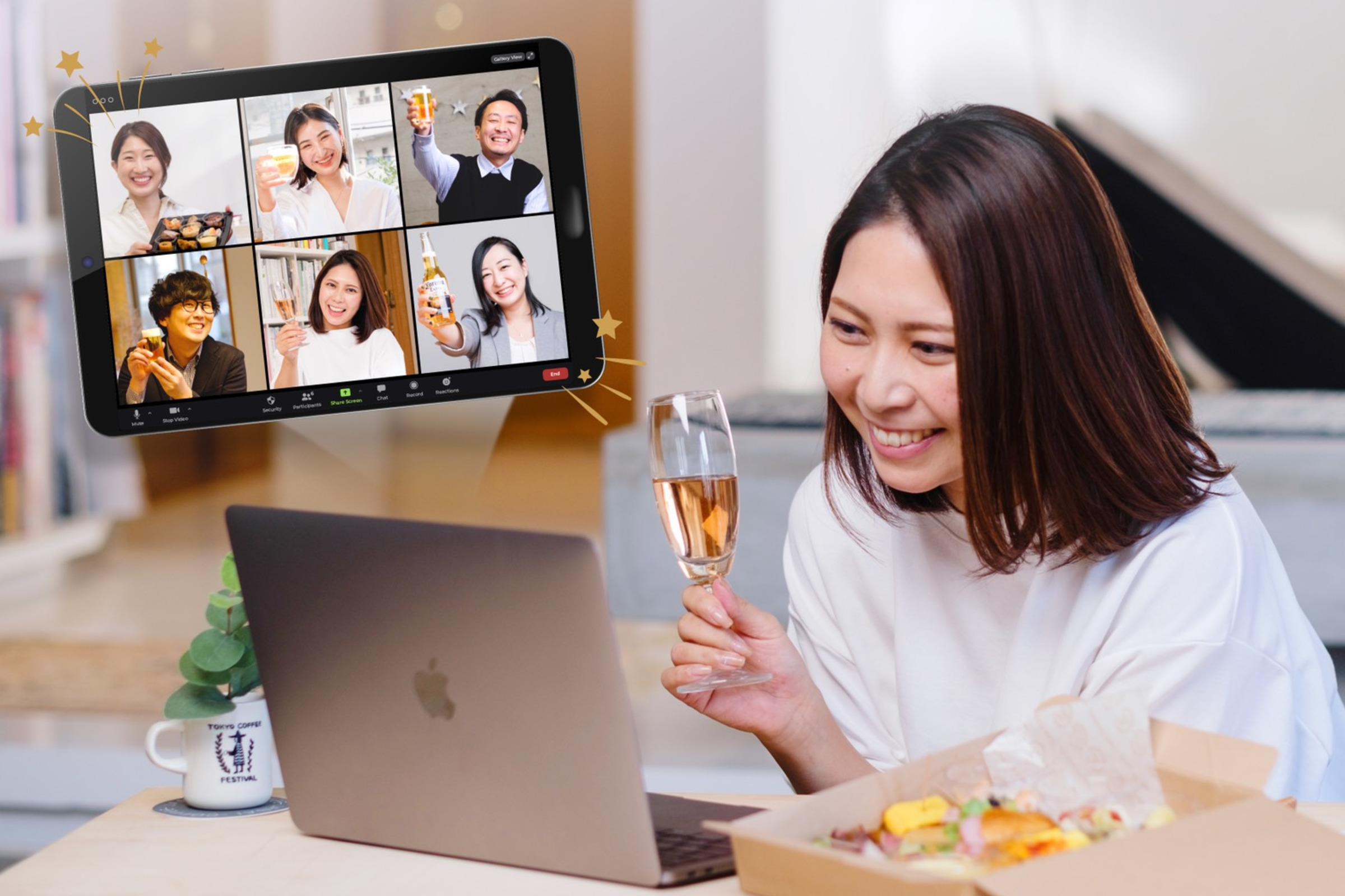 オンライン飲み会用お料理一斉宅配サービス Delipa Perk パーク