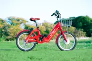 2021年10月からご利用いただいている電動アシスト自転車。シェアサイクル用に設計から自社で行っています