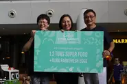 Our directors, Ms. Yeap Cheng Guat and Ms. Cathy Yeap, presenting a donation of 1.2 tons of superfood and 10,000 fresh farm eggs to Mr. Tony Tay of Willing Hearts