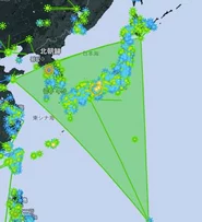去年末のDarsana。主戦場は東京であったが開始14時になった瞬間に北海道の襟裳岬、中国の青島、グアムを結ぶ巨大CFで覆われた。