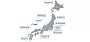 日本全国に拠点を展開中！47都道府県全ての拠点開設を目指しています。