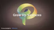ポテンシャライトの「Mission」です。「Grow Up」は、「成長を促進する存在として」「HR業界を変革する存在として」の2つの意味が込められています。 