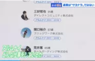 システムのUI（10月30日NHKおはよう日本／アルムナイ名簿画面）
