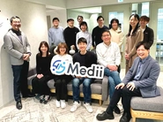 Team Mediiの最大の特徴は、ミッションに強く共感したメンバーが集っているところ。Mediiの目指す世界を実現したいと心から思い、事業に取り組んでいます。