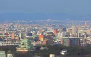名古屋の本社会議室からの眺望。この景色の100年後をつくるのが私たちの仕事です。