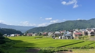 野沢温泉 -山と水田に囲まれた村