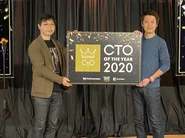 CTO of the year 2020 受賞時の写真