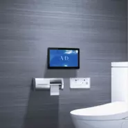 トイレ広告 「アンベール」　都内を中心に全国のトイレに10,000台を設置しています。