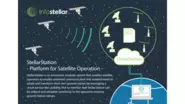 「StellarStation」の概念図です。 -Platform for Satellite Operation-