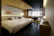 ホテルカンラ京都 客室　京都で培われてきた伝統の「技術と技法」を用い 、モダンな京マチヤスタイルを表現。