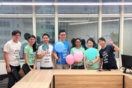 Singapore team at a coding workshop :)
