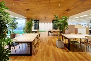 【東京本社オフィス】席をフリーアドレスにし、ミーティングスペースを各所に配置。メリハリを持って仕事に取り組める環境作りを目指しています！