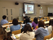 東京の大学へ出向いて地域の宿泊体験の宣伝。