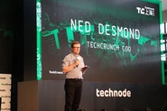 Ned Desmond, COO of TechCrunch, speaking at TechCrunch Shenzhen