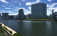 隅田川沿いの立派なviewを見えます！