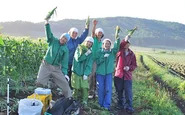 ボラバイトは初心者でも体験できます。こちらは群馬県北軽井沢の農家さん。