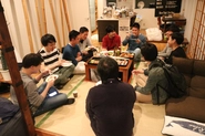 月次報告のあとの飲み会