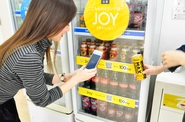 社内のドリンクはJOYで購入することが可能