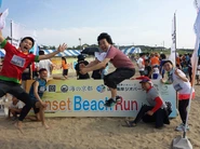 地域活性化を手伝いたい！メンバーたちと京丹後でのビーチランに参加。