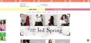 オフィシャルサイト「3rd Spring」。スタイリッシュで商品の良さを伝えられる工夫をしています。