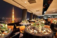 東京タワーが一望できる絶景でお食事ができる「XEX」