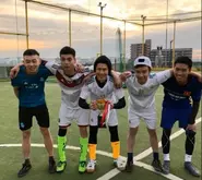 外国人実習生達とフットボールイベント