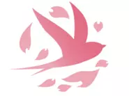 日本の技術とサービスを世界へという想いをロゴに込めました。花びらで日本を描き、鳥はキョクアジサシという世界で一番遠くまで飛べる鳥です。