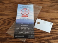 外国人旅行者に送付するsimカードと利用案内パンフレット
