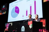 Fintech Japan 2018のオープニング、桜井事務局長とナタリー代表理事