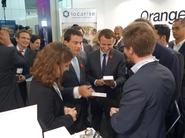 フランス大統領、経済産業デジタル大臣はネクストレベルジャパンのクライアントのブースを訪問