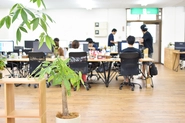 沖縄オフィスの様子。現在14名のメンバーが同じフロアで働いています。