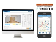職人版のREMODELAアプリではmap機能と連動させ、職人が拾うように仕事を受注できるようになります
